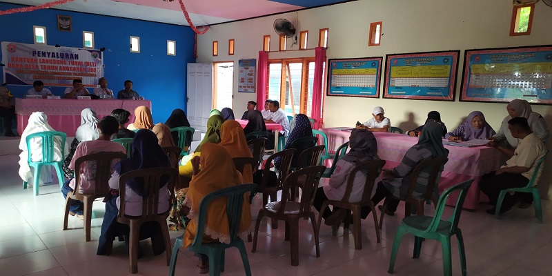 Bantuan Langsung Tunai Dana Desa (BLT) DD yang di Salurkan Pemerintah Desa Motilango Kecamatan Tilongkabila