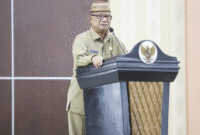 Penandatanganan Nota Kesepakatan Rancangan Awal RPJMD Bone Bolango Tahun 2025-2029 antara DPRD Kabupaten Bone Bolango dan Bupati Bone Bolango Ismet Mile, di Ruang Paripurna DPRD, Senin (19/5/2025).