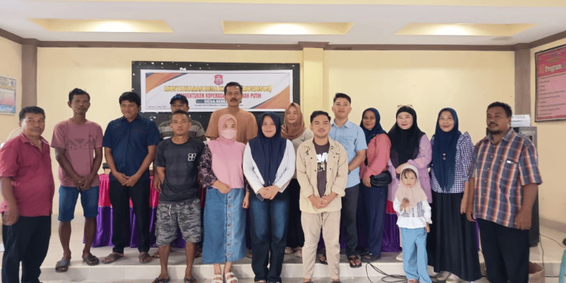 Pelaksanaan Musyawarah Desa (Musdes) Pembentukan Koperasi Merah Putih Desa Berlian Kecamatan Tilongkabila Kabupaten Bone Bolango, Sabtu (3/5).