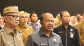 Bupati Ismet Mile saat menghadiri Musyawarah Perencanaan Pembangunan Daerah (Murenbangda) Rencana Kerja Pemerintah Daerah (RKPD) Provinsi Gorontalo, di Grand Q Hotel Kota Gorontalo, Selasa (29/4/2025). (F.dok.istimewa)