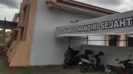 Kantor PT Selaras Mandiri Sejahtera Tbk yang berada di Kota Gorontalo (F: Gorontalo Post)