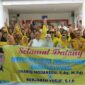 Ribuan warga Gorontalo Utara sambut kedatangan tokoh idola mereka, yakni Thariq dan Nurjana, Calon Bupati dan Wakil Bupati terpilih Pasca Putusan MK PSU Pilkada Bone Bolango 2025