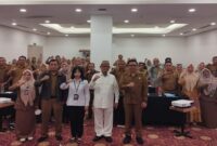 Bupati Ismet Mile menghadiri sekaligus membuka kegiatan Bimbingan Teknis (Bimtek) Manajemen Risiko yang diselenggarakan oleh Inspektorat Daerah Kabupaten Bone Bolango bekerja sama dengan BPKP Provinsi Gorontalo, di Aula Tilongkabila, Hotel Fox Gorontalo, Senin (23/6/2025). (F.AKP)