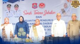 Pelantikan pengurus Dekranasda Kabupaten Bone Bolango masa bakti 2025-2030, di Aula Bone Bolango Business Centre (BBC), Rabu (11/6/2025). (F. Onal/Prokopim).