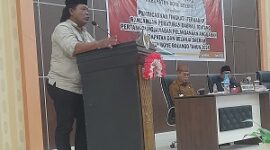 Pandangan Fraksi Partai Gerakan Indonesia Raya (Gerindra) DPRD Bone Bolango yang dibacakan Andris Amirudin Makmur., S.Ip,