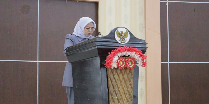 Pandangan Akhir Fraksi NasDem DPRD Kabupaten Bone Bolango yang dibacakan Suriaty Dengo