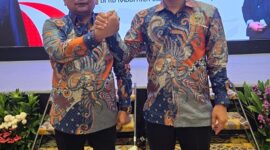 Ketua umum Dewan Pimpinan Nasional Asosiasi Dewan Kabupaten Seluruh Indonesia (ADKASI) Periode 2025-2030, Siswanto, S.Pd., MH dan Wakil Sekretris Umum Zainudin Pedro Bau, SH., C.L.A