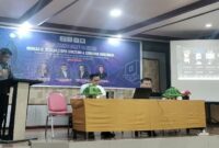 Ketua Umum DPP PJS Periode 2025-2026 Mahmud Marhaba saat memberikan sambutan sebagai Ketum PJS Terpilih.