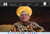 Ketua Dewan Pers, Prof Kamaruddin Hidayat saat memberikan sambutan dan menutup Munas II PJS dan Seminar Nasional di Kota Palu, Selasa (15/07/2025)