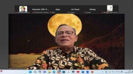Ketua Dewan Pers, Prof Kamaruddin Hidayat saat memberikan sambutan dan menutup Munas II PJS dan Seminar Nasional di Kota Palu, Selasa (15/07/2025)