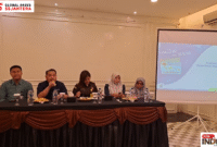 Pelaksanan sosialisasi dan pendataan oleh BPJS Kantor Cabang Gorontalo yang turut dihadiri Ketua Koperasi Global Akses Sejahtera (GASS) Bahrun Usman dan instansi terkait, Kamis (21/8) Roemah Marly & Resto Kota Gorontalo.