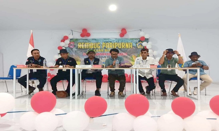 Pelaksanaan Rembug Paripurna Luar Biasa Kontak Tani Nelayan Andalan (KTNA) Kabupaten Bone Bolango yang digelar di BPU Kabila, Sabtu (30/08/2025). (F.dok.KTNA Bone Bolango)
