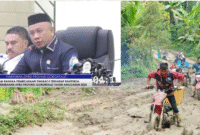 Anggota DPRD Provinsi Gorontalo, Hamzah Idrus, ketika bersuara lantang terkait pembangunan infrastruktur di Kecamatan Pinogu dalam rapat paripurna yang dihadiri Gubernur, Ketua DPRD, serta seluruh Organisasi Perangkat Daerah (OPD) Provinsi Gorontalo.