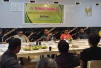 Rembuk harian perdana KTNA Bone Bolango untuk sisa periode 2025-2026 bersama pengurus kabupaten dan kecamatan, di RM. King Tuna Resto, Selasa (2/8/2025) malam. (F.AKP-Tim Redaksi)