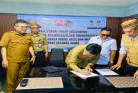 Penandatanganan Rekomendasi hasil Forum Group Discussion (FGD) yang digagas Koperasi Global Akses Sejahtera (GASS).