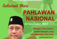 Ketua Dewan Pimpinan Cabang (DPC) Partai Kebangkitan Bangsa (PKB) Bone Bolango Moh. Zamroni Mile