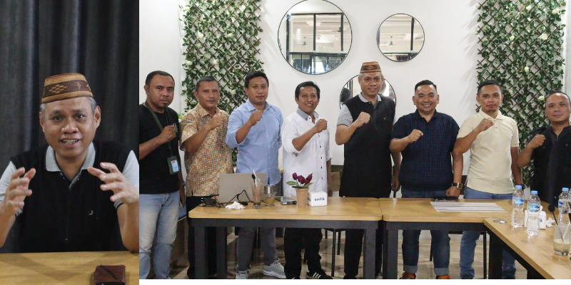 Rapat Rencana Pelaksanaan Rapat Anggota Tahunan (RAT) Koperasi GASS untuk Tahun Buku 2025 yang dipimpin Ketua Bahrun Usman, S.Fil, I dan dihadiri Ketua Badan Pengawas Zainudin Pedro Bau, Senin (22/12) di Naffil Café.