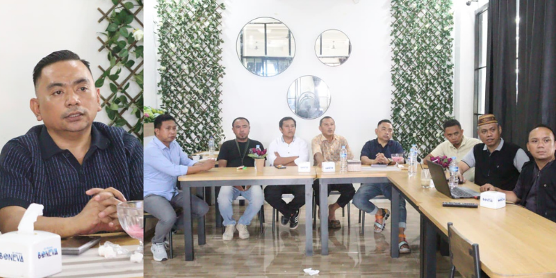 Rapat Rencana Pelaksanaan Rapat Anggota Tahunan (RAT) Koperasi GASS untuk Tahun Buku 2025 yang dihadiri Ketua Badan Pengawas Zainudin Pedro Bau, Senin (22/12) di Naffil Café.