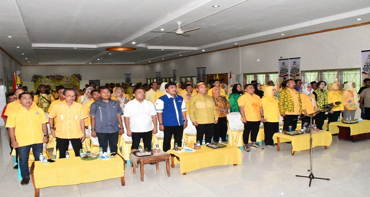 Pembukaan Musda Golkar V Kabupaten Bone Bolango, Sabtu (5/12) Aula Kartini Kecamatan Kabila