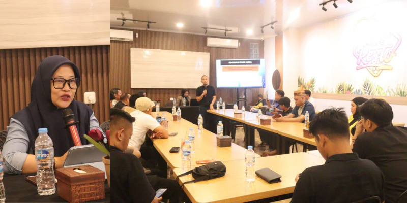 Diskusi KUHP & KUHAP baru dalam prespektif perlindungan hukum insan pers yang diselenggarakan Koperasi Global Akses Sejahtera (GASS), Selasa malam (20/1), bertempat di Naffil Café & Resto, Kecamatan Tilongkabila Kabupaten Bone Bolango.