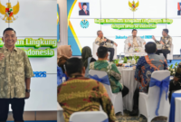 Wasekjen ADKASI, Zainudin Pedro Bau bersama Menteri LH/Kepala Badan Pengendalian Lingkungan Hidup (BPLH) dalam rapat bersama Asosiasi DPRD Kabupaten Seluruh Indonesia (ADKASI) Jakarta, Rabu (7/1).