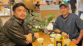 Diskusi Masa Depan KADIN: Kolaborasi Strategis Aldi Uloli dan Zainal Habibie, Senayan Jakarta, Senin (27/4).