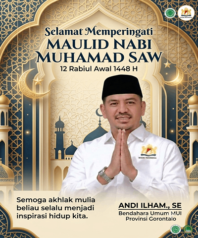 Bendahara Umum Majelis Ulama Indonesia (MUI) Provinsi Gorontalo, Andi Ilham (Foto : AI)