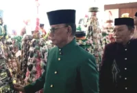 Bupati Bone Bolango Drs, H. Ismet Mile, MM, dan Wakil Bupati Risman Tolingguhu Menghadiri Peringatan Maulid Nabi Muhammad SAW (Foto: Diskominfo).